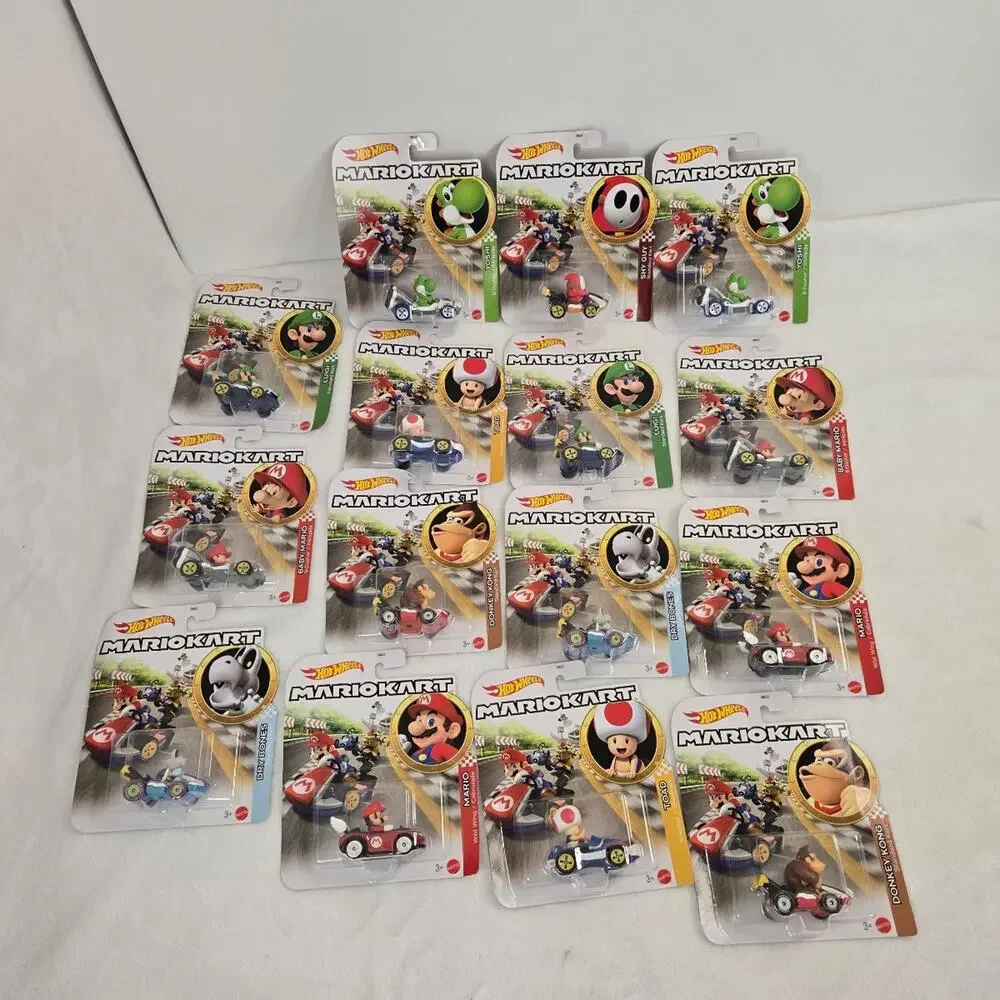 NIB 2026 Hot Wheels Mario Kart Complete Set of 15 Die-Cast Cars